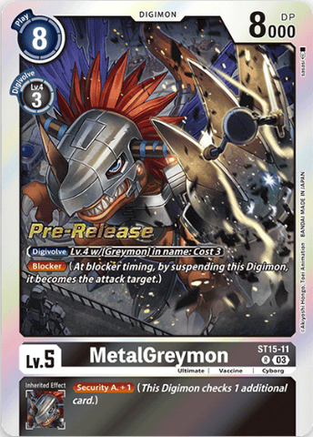 MetalGreymon - ST15-11 - R - Foil (Pre-Release)