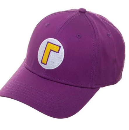 Super Mario Waluigi Flex Fit Cap Hat