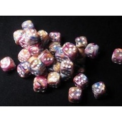 Chessex: Festive Carousel/White 12Mm D6 Dice