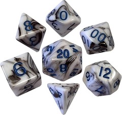Metallic Dice Games 7-Set: 16mm: Acrylic