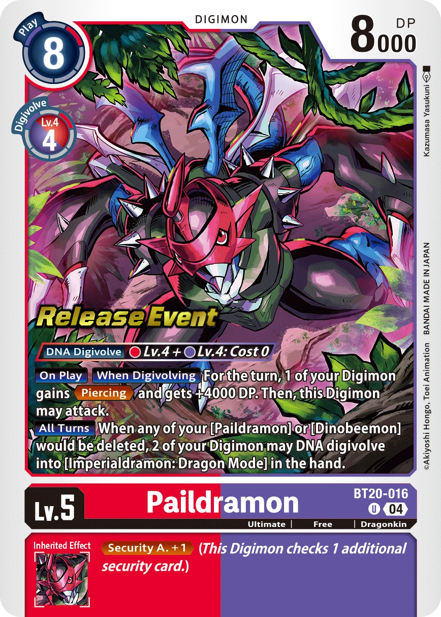 Paildramon - BT20-016 - U - Foil - Release Event