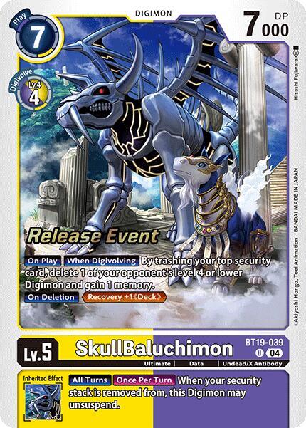 SkullBaluchimon - BT19-039 - U - Foil - Release Event