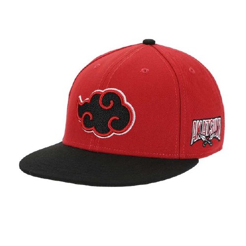 Naruto Akatsuki Cloud Red Snapback Hat