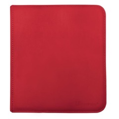 ULTRA PRO: VIVID COLLECTION: 12-POCKET ZIPPERED PRO-BINDER: RED