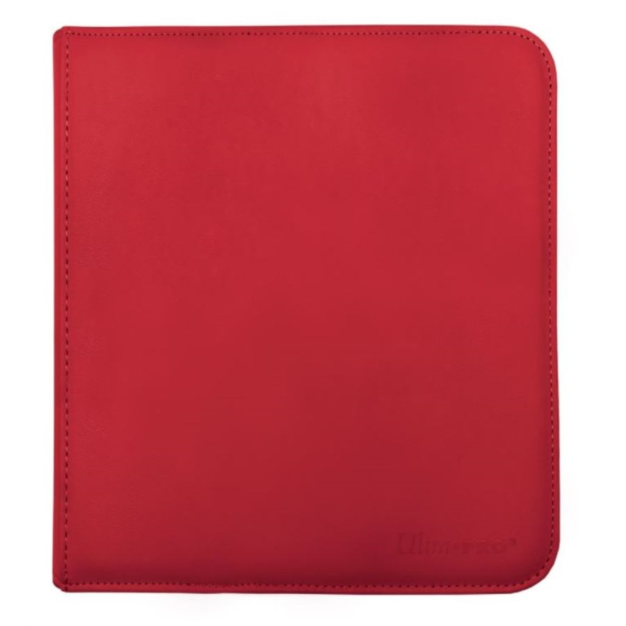 ULTRA PRO: VIVID COLLECTION: 12-POCKET ZIPPERED PRO-BINDER: RED