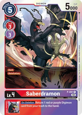 Saberdramon - P-091 - P(3rd Anniversary Update Pack)