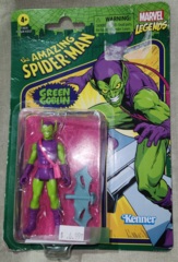 Marvel Legends Retro Kenner 3.75 Green Goblin Note: Damaged Card back, Damaged Plastic Bubble