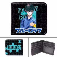 Blue Lock Anime Itoshi Rin PU Leather Wallet