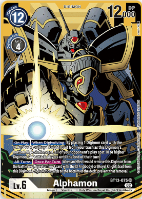 Alphamon - BT13-075 - SR - Alternate Art