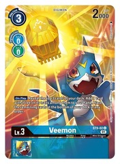 Veemon - ST9-02 - U (Digimon Royal Knights Card Set) - Foil