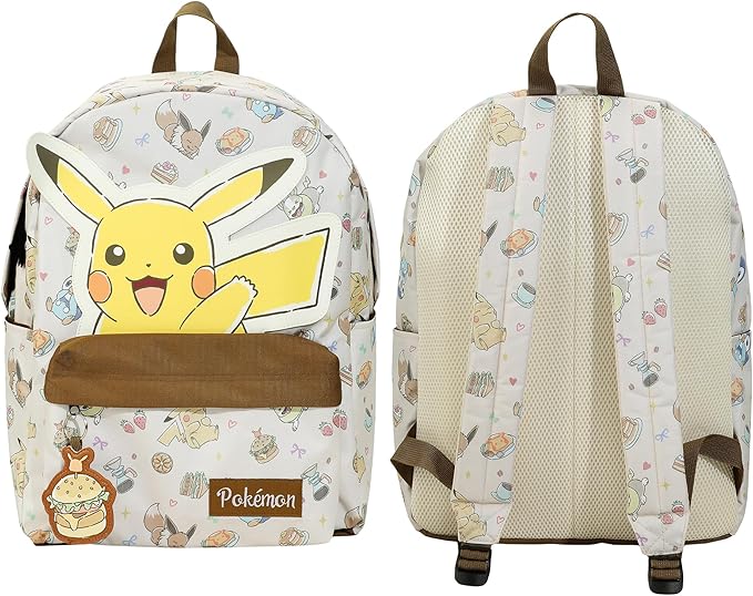 Pokémon Pikachu All-Over Print Characters 17” Adult Backpack