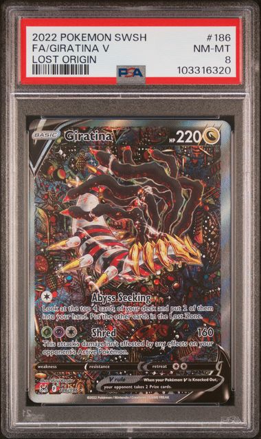 Giratina V 186/196 PSA 8