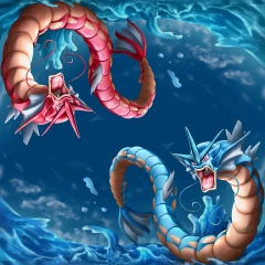 Gyarados 2 Player Cloth Playmat