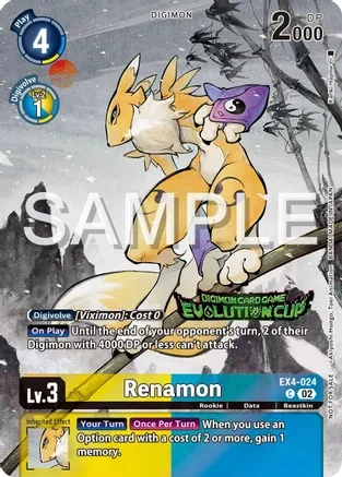 Renamon - EX4-024 (2024 Evolution Cup) - Foil