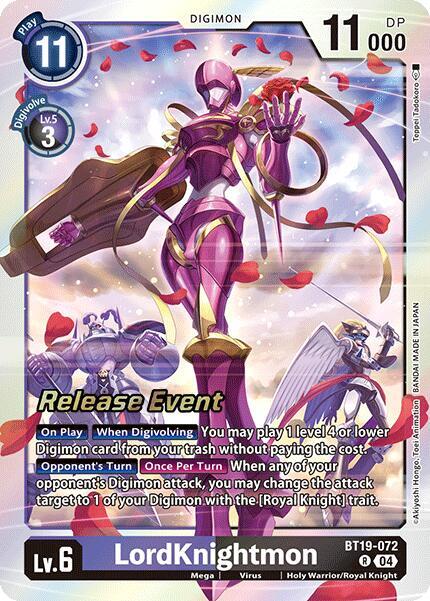 LordKnightmon - BT19-072 - R - Foil