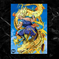 Head to Head Battles Vegeta Sleeves 60 Count (Japanese Size)