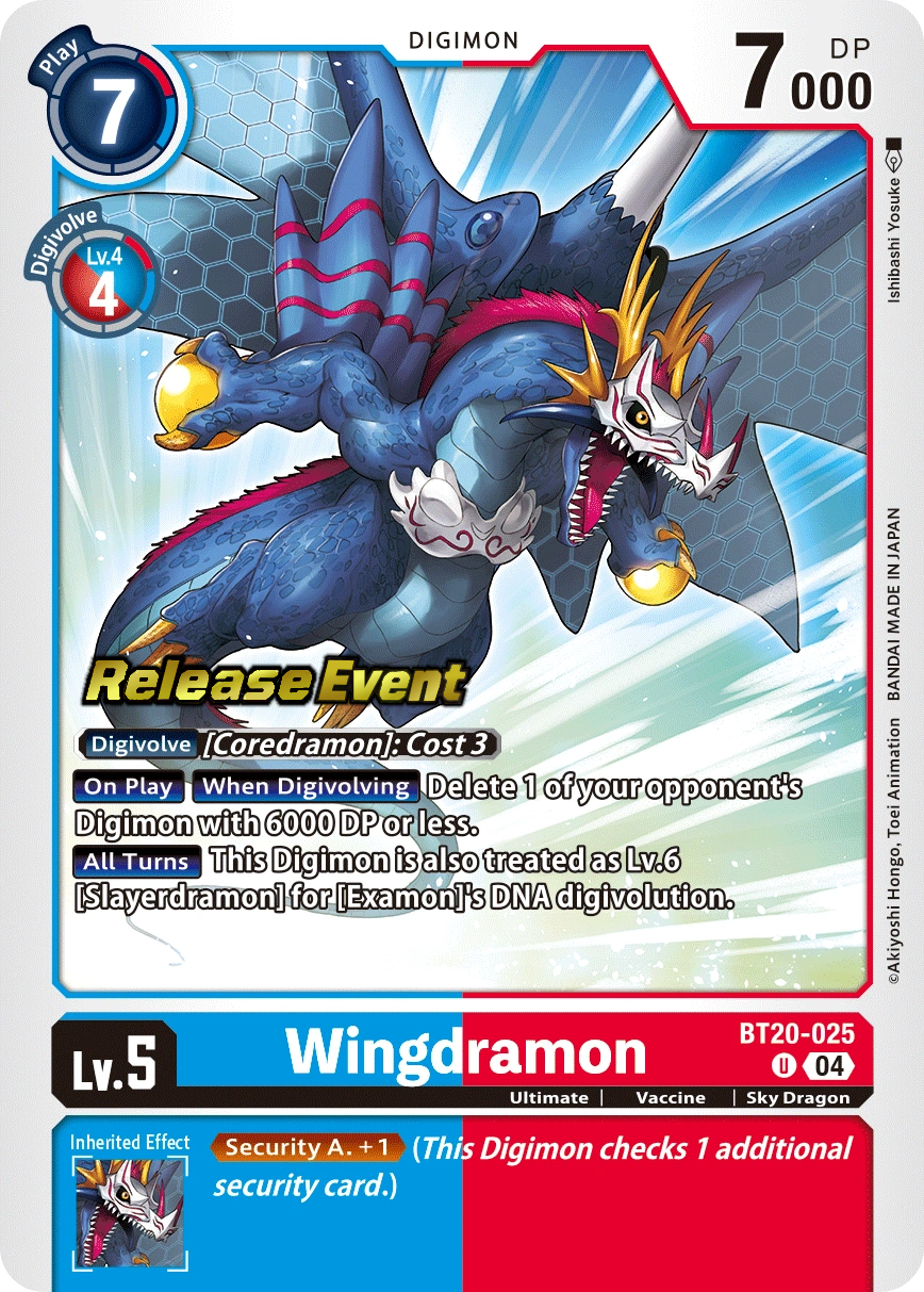 Wingdramon - BT20-025 - U - Foil - Release Event