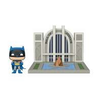Batman with the Hall of Justice