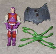 NEMESIS ENFORCER (v1) COBRA-LA TEAM  1987 Complete: Nemesis Enforcer came with two backpacks - dark gray wings and green tentacles.
