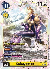 Sakuyamon - BT17-038 - P (Secret Crisis Pre-Release Promo) - Foil
