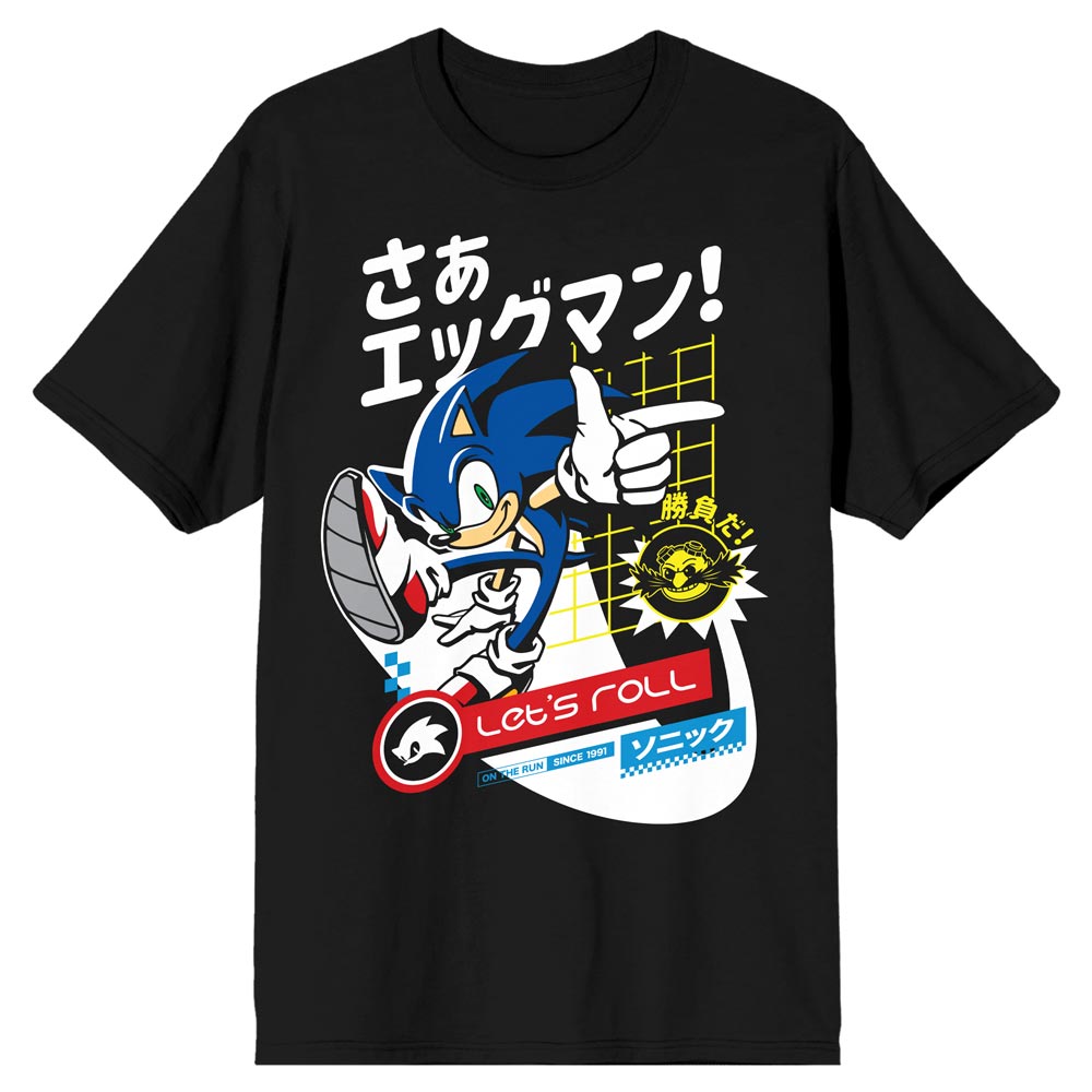 Sonic the Hedgehog Lets Roll Unisex Tee