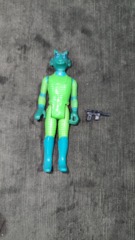 Greedo, Kenner 1978 Hong Kong complete with blaster.