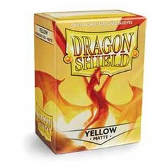 DRAGON SHIELD SLEEVES: MATTE YELLOW (BOX OF 100)