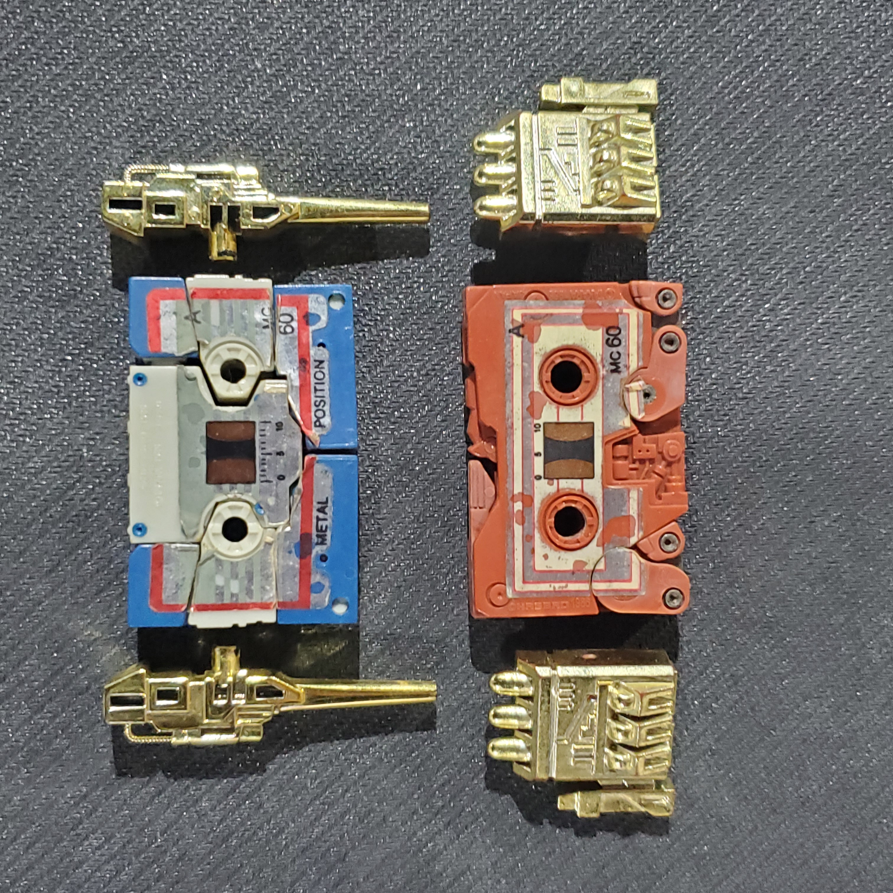 1986 G1 Mini-Cassettes Eject & Ramhorn - Loose