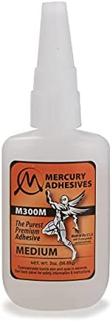 Mercury Adhesives M300M Medium Superglue 2oz