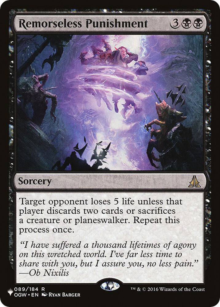 Heliods Punishment - The List