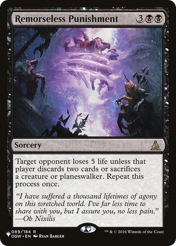 Heliods Punishment - The List