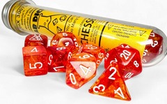 CHX 30073 Lab Dice Borealis 7-die set Rose Gold/Light Blue Luminary