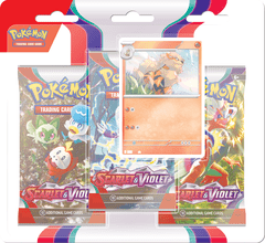 POKEMON - SV1 - SCARLET AND VIOLET - 3PK BLISTER - ARCANIN (ENGLISH)