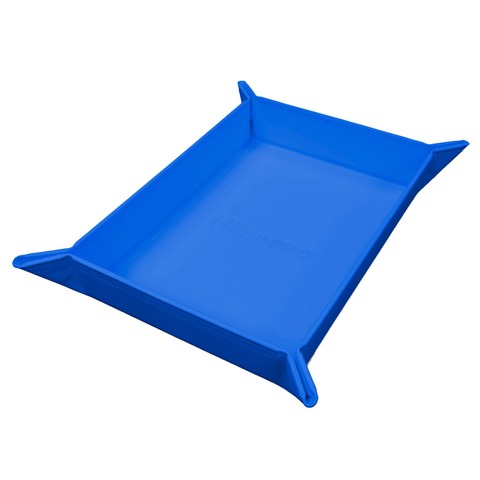 DICE ROLLING TRAY FOLDABLE MAGNETIC BLUE - (VIVID)