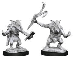 MAGIC THE GATHERING UNPAINTED MINIATURES  -  GOBLIN GUIDE & GOBLIN BUSHWHACKER