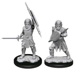 D&D NOLZUR'S MARVELOUS UNPAINTED MINIATURES  -  MALE HUMAN FIGHTER