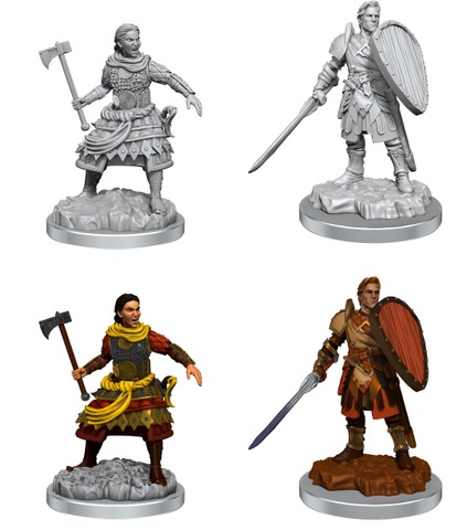 D&D - NOLZURS MARVELOUS MINIATURES - HUMAN FIGHTERS