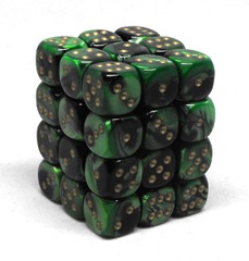 36 black/green dice block - CHX26839