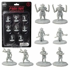 MONSTER MINIATURE FIGURE SET UNPAINTED GOBLINS 8pk