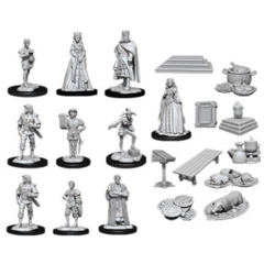 WIZKIDS DEEP CUTS UNPAINTED MINIATURES: W12 CASTLE - ROYAL COURT