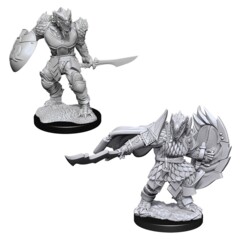 D&D NOLZUR'S MARVELOUS UNPAINTED MINIATURES - MALE DRAGONBORN FIGHTER