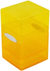 ULTRA PRO DECK BOX  -  SATIN TOWER - GLITTER YELLOW (100+)