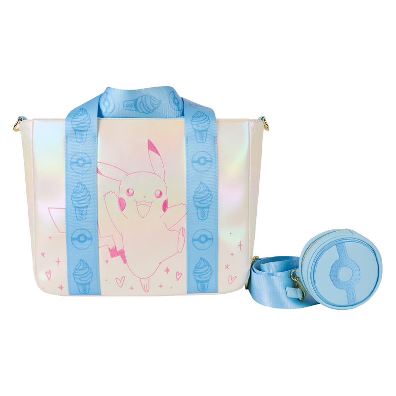 LOUNGEFLY - POKEMON - PIKACHU TOTE WITH COIN BAG
