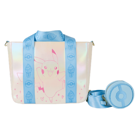 LOUNGEFLY - POKEMON - PIKACHU TOTE WITH COIN BAG