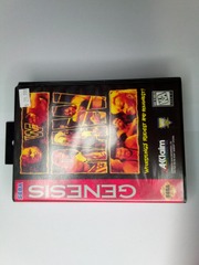 SEGA GENESIS - WWF RAW - CARTRIDGE AND BOX ONLY - 01