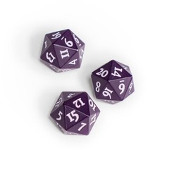 HEAVY METAL - 2 D20 - VIVID MIDNIGHT PLUM DICE SET