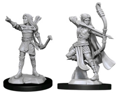 D&D NOLZUR'S MARVELOUS UNPAINTED MINIATURES  -  FEMALE ELF RANGER