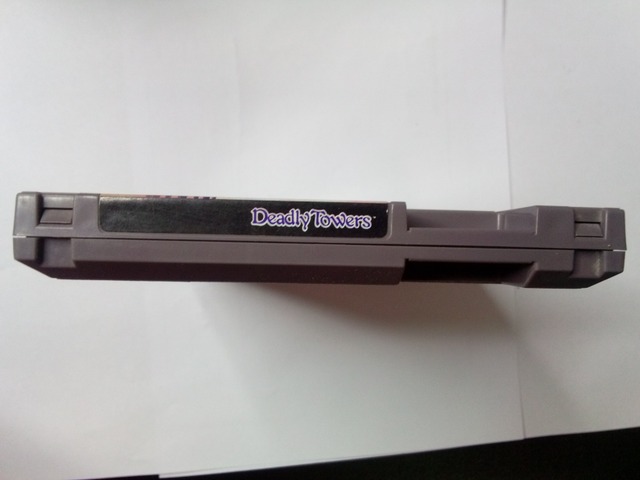 NINTENDO - DEADLY TOWERS - MANUAL AND CARTRIDGE ONLY - 01