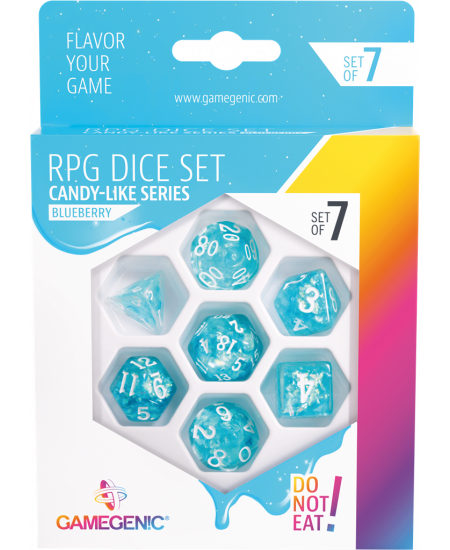 GAMEGENIC - RPG DICE SET - CANDY-LIKE SERIES - BLUEBERRY