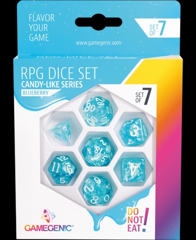 GAMEGENIC - RPG DICE SET - CANDY-LIKE SERIES - BLUEBERRY
